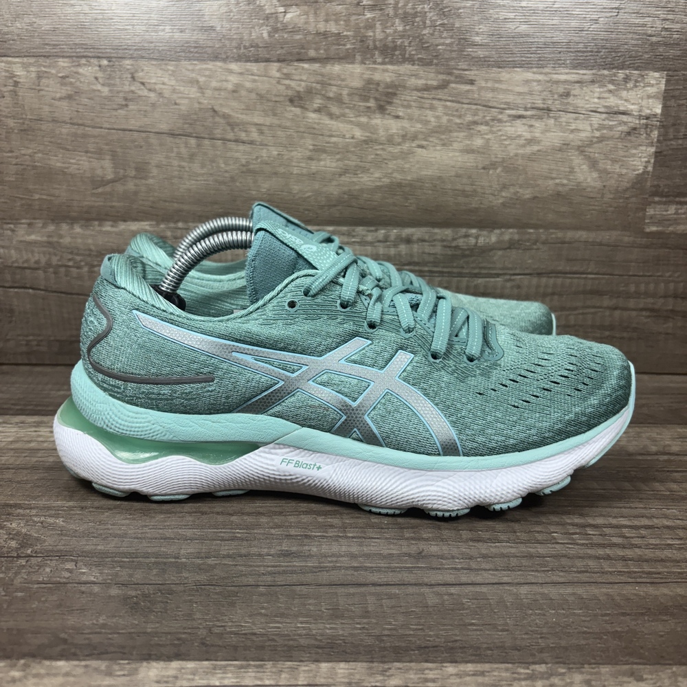 Asics Gel-Nimbus 24 Green Womens US Size 8 EUR 39.5 1012B201 Running Shoes